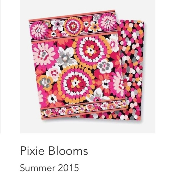 VERA BRADLEY Pixie Blooms Iconic Grand Traveler Bag 2015 Pink Orange Floral - Picture 15 of 15